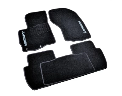 Dywaniki tekstylne do Mitsubishi Outlander XL 2006-2012, czarne, 5 szt., AVTM BLCCR1396