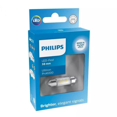 Żarówka samochodowa C5W Ultinon Pro6000 LED 12V 1W SV8,5 (opakowanie blistrowe 1 szt.) Żarówka samochodowa C5W Ultinon Pro6000 LED 12V 1W SV8,5 (opakowanie blistrowe 1 szt.)