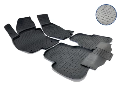Floor mats for Volkswagen Passat B7/Passat/Passat CC 2011-2015, Rubber, 5 pcs, Seintex, 82715