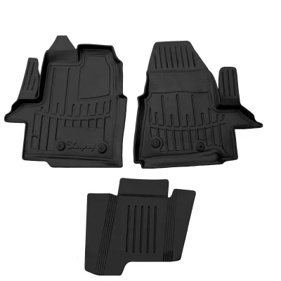 Polyurethane floor mats for Ford Transit Custom 2012-1 line, with raised edges, 3 pcs Stingray 5007293