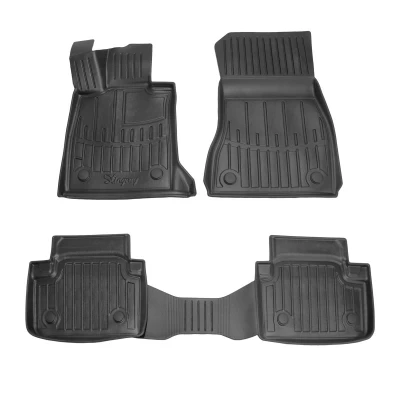 Polyurethane floor mats for BMW 5-Series G60/G61 2023- with raised edges, 4 pcs Stingray 5027274