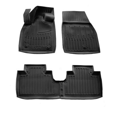 Polyurethane floor mats for Ford Mustang Mach-E 2020- with raised edges, 4 pcs Stingray 5007314