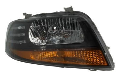 Reflektor przedni Chevrolet Aveo HB 2005-2006, prawy H4, regulacja elektryczna, «ciemny odblask», Depo, 222-1112R-LEMN2