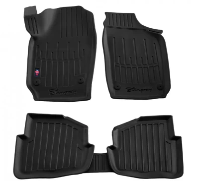 Dywaniki poliuretanowe do Skoda Fabia 1999-2007/Volkswagen Polo 4 2001-2009/Seat Ibiza/Cordoba 2002-2008, z podwyższonymi rantami, 5 szt., Stingray, 5020065