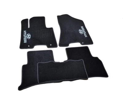Dywaniki tekstylne do Hyundai Tucson 2015-, czarne, 5 szt., AVTM BLCCR1243