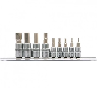 Zestaw nasadek 1/4 3/8 z bitem Hex 9 szt. wymiary: od 2 do 12 mm Yato YT-04401 Zestaw nasadek 1/4 3/8 z bitem Hex 9 szt. wymiary: od 2 do 12 mm Yato YT-04401