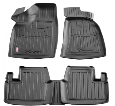 Polyurethane floor mats for Lada 2110/2111/2112 1996-2010, with raised edges, 5 pcs, Stingray, 5036025 Polyurethane floor mats for Lada 2110/2111/2112 1996-2010, with raised edges, 5 pcs, Stingray, 5036025