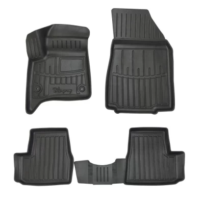 Polyurethane floor mats for Citroen C3 hybrid 2024- with raised edges, 4 pcs Stingray 5003154