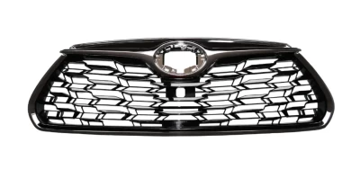Atrapa chłodnicy Toyota Highlander 2019-, czarny połysk, z chromowaną listwą, bez otworu na kamerę, AVTM, 187085990