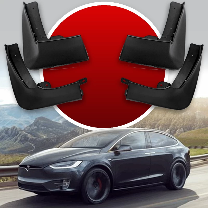 Chlapacze do Tesla Model X 2015–2019 HAVOC pełny zestaw
