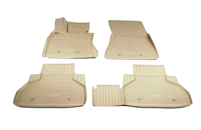 Dywaniki poliuretanowe do BMW X6 F16/F86M 2014-2020, beżowe, Norplast, NPA11-C07-760-B