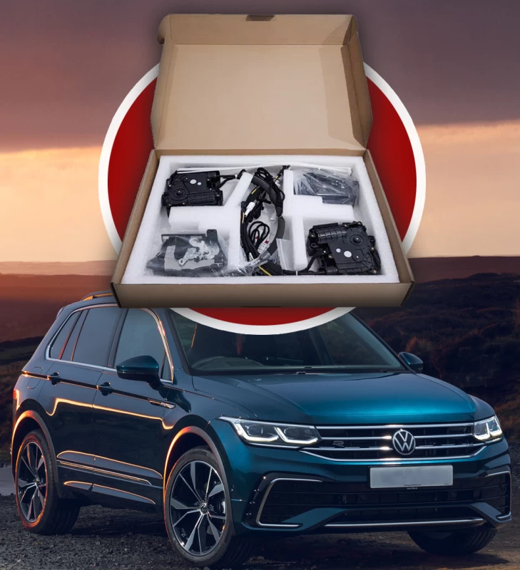 Zestaw domykania drzwi do VW Tiguan 2 Euro/USA 2016–2023, 4 szt.