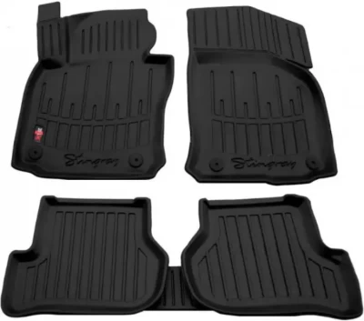 Dywaniki poliuretanowe do Skoda Octavia A5 2004-2013/Volkswagen Golf 5/6 2003-2012/Jetta 2005-2010, z podwyższonymi rantami, 5 szt., Stingray, 5020045