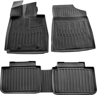 Polyurethane floor mats for BYD Han EV 2020-, with raised edges, 5 pcs, Stingray, 5068035