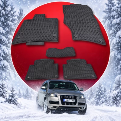 Oryginalne gumowe dywaniki do Audi Q7 2006–2015 HAVOC, pełny zestaw