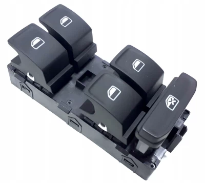 Window switches Skoda Octavia A7 2013-2015 position: front left, unit 4 pcs + central locking BORSEHUNG B18983