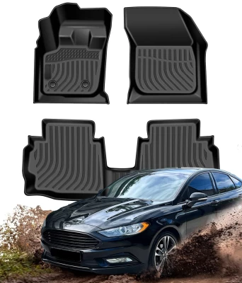 All-weather floor mats for Ford Fusion 2012–2017 HAVOC™ Maximum Coverage