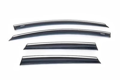 Owiewki szyb do (z chromowaną listwą) Opel Astra J 2010- 4 szt. Niken 047OP050201