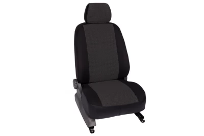 Чохли на сидіння Peugeot Partner Tepee 2008-, жакард, темно-сірі Seintex 88517