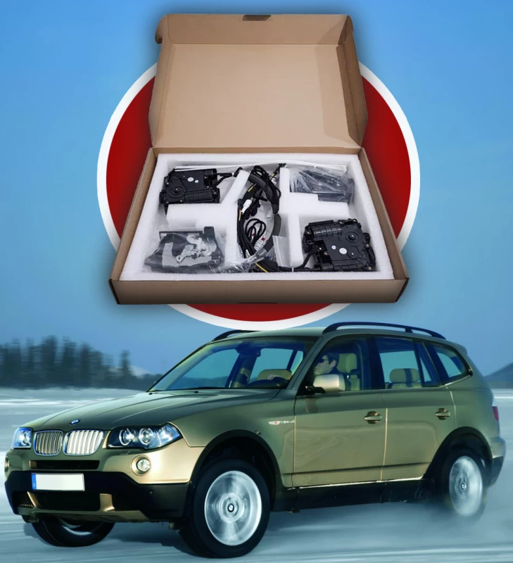Zestaw domykania drzwi do BMW X3 E83 2003–2010, 4 szt.