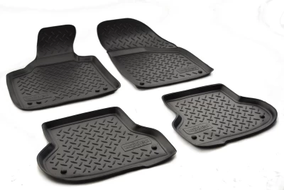Polyurethane floor mats for Audi A3 8P1 2007-2012, 3 doors, Norplast, NPL-Po-05-01