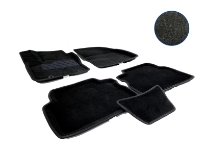 Dywaniki tekstylne do Ford Kuga 2008-2012, czarne, 5 szt., Seintex, 71689