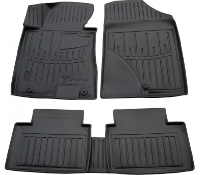Polyurethane floor mats for Kia Ceed 2 2012-2018, with raised edges, 5 pcs, Stingray, 5010045
