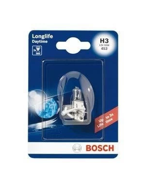 Żarówka samochodowa H3 Longlife Daytime 12V 55W PK22s (opakowanie blistrowe 1 szt.) Żarówka samochodowa H3 Longlife Daytime 12V 55W PK22s (opakowanie blistrowe 1 szt.)