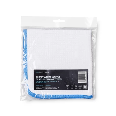 Mikrofibra FX Protect do szkło powierzchnie Simply White Waffle Glass Towel 40x40 cm FX Protect FXMS-003