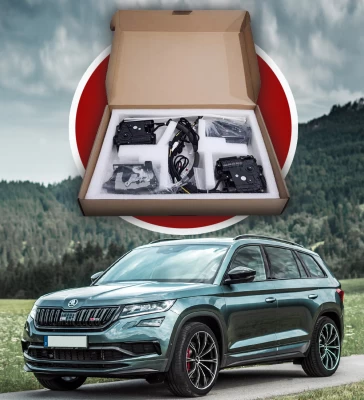 Zestaw domykania drzwi do Skoda Kodiaq 2017–2024, 4 szt.