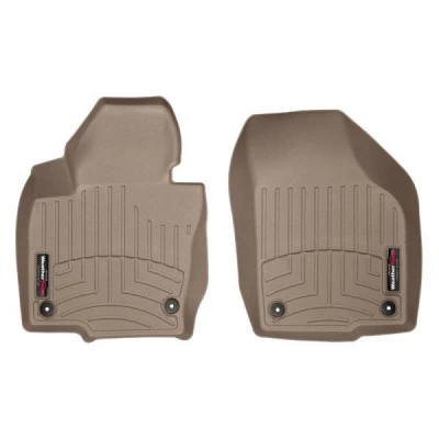 Dywaniki do Volkswagen Tiguan 2008-2016, z podwyższonymi rantami, przednie, beżowe, Weathertech 455461 Dywaniki do Volkswagen Tiguan 2008-2016, z podwyższonymi rantami, przednie, beżowe, Weathertech 455461