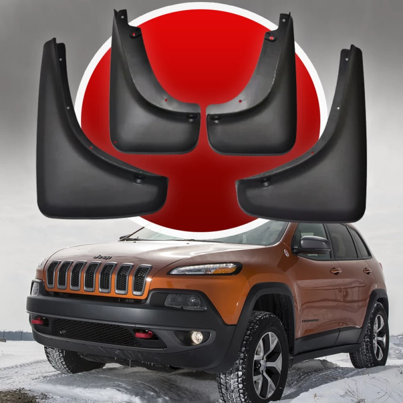 Chlapacze do Jeep Cherokee KL 2014–2019 HAVOC, pełny zestaw