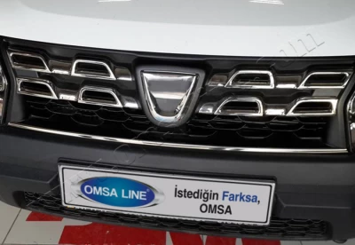 Chromowana nakładka grilla (1 szt.) Dacia Duster 2014-2018, OmsaLine, 2021083