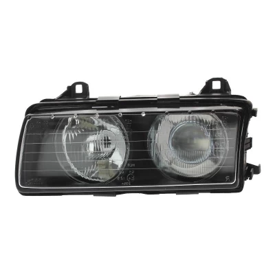 Reflektor przedni lewy BMW 3-Series E36 1994-1998, 2/4 drzwi, H1/H1, regulacja elektryczna, typ HELLA, Depo, 444-1110L-LD-EN