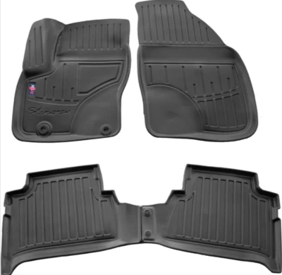 Polyurethane floor mats for Ford C-Max 2010-2019, hybrid, with raised edges, 4 pcs, Stingray, 5007234