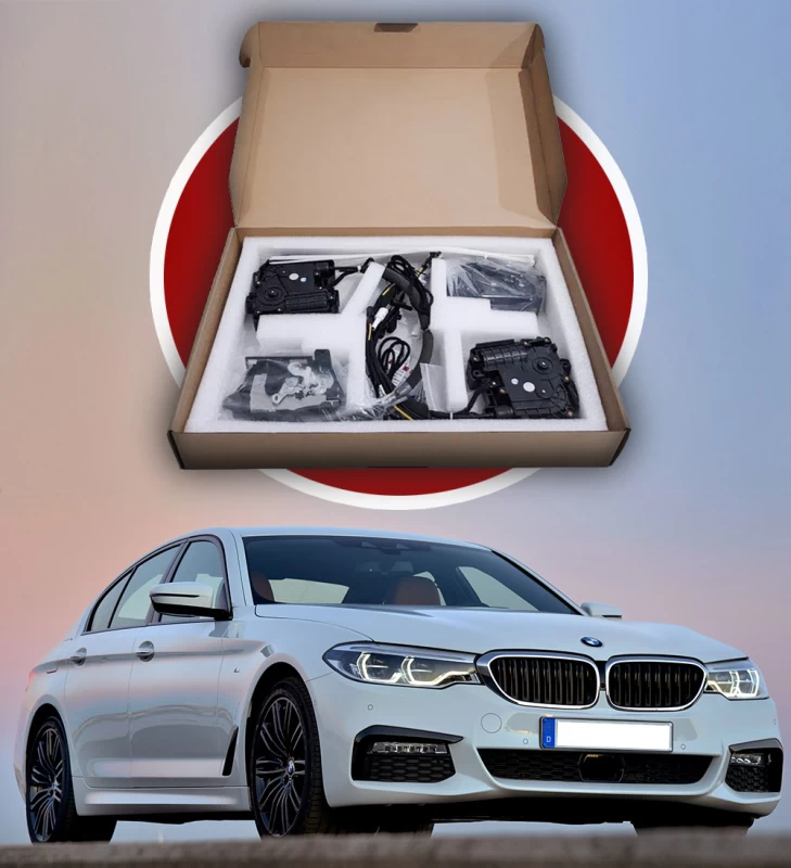 Soft-close door kit for BMW 5 series G30/G31 2017–2023, 4 pcs