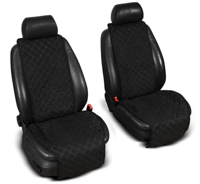 Seat overlays wide (1+1 pc) without logo, black AVTM ALC0037