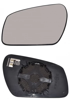 Szkło lusterka Ford C-Max 2003-2010/Fiesta/Fusion 2005-2008/Focus 2004-2008/Mondeo 2003-2007, prawe, wypukłe, okrągły kształt, podgrzewane, zagruntowane, AVTM, 1145850, 182805M52