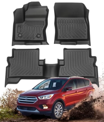 All-weather floor mats for Ford Escape 2012–2019 HAVOC™ Maximum Coverage