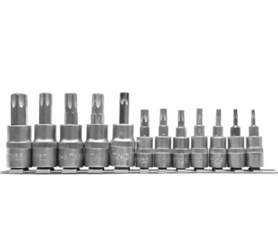 Zestaw nasadek 1/43/8 z bitami Torx 12 szt. wymiary: od T8 do T55 Yato YT-04331 Zestaw nasadek 1/43/8 z bitami Torx 12 szt. wymiary: od T8 do T55 Yato YT-04331