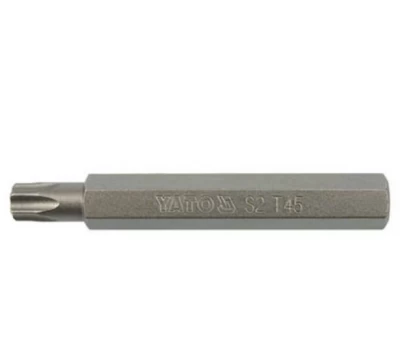 Bit wkrętakowy TORX, długość 75 mm, trzpień 10 mm, S2, 2 szt. Yato YT-0405