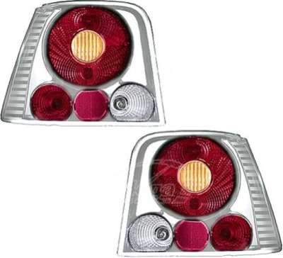 Tylny światła Volkswagen Golf 4 1996-2003, chrom Design, zestaw 2 szt., Hella, 9EL 008 980-801