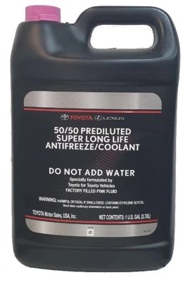 Płyn niezamarzający Toyota Super Long Life Coolant -34°C, różowy, 3,78 L Toyota/Lexus 00272SLLC2