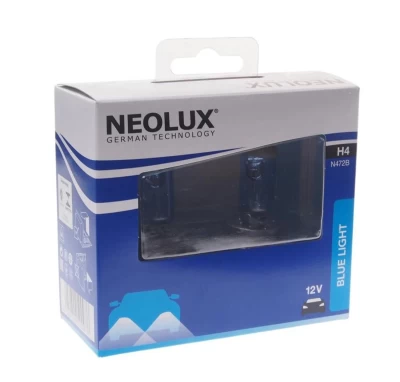 Żarówka samochodowa H4 Blue Light 12V 60/55W P43T (zestaw 2 szt.)