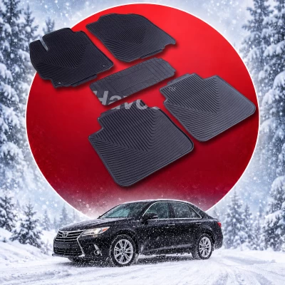 Oryginalne gumowe dywaniki do Toyota Camry 50 & 55 od 2011 do 2017 HAVOC, pełny zestaw