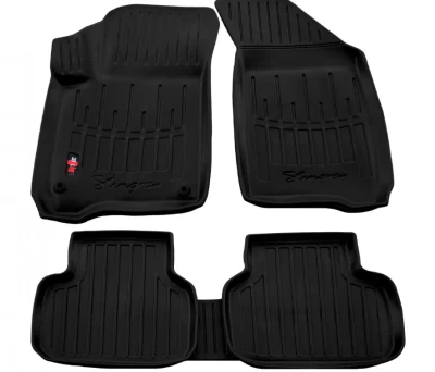 Polyurethane floor mats for Fiat Freemont 2011-2016/Dodge Journey 2008-2019, with raised edges, 5 pcs, Stingray, 5006025