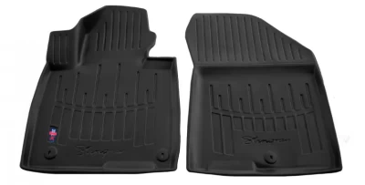 Polyurethane floor mats for Hyundai Santa Fe 4 TM 2018-2020, with raised edges, 2 pcs, Stingray, 5009112