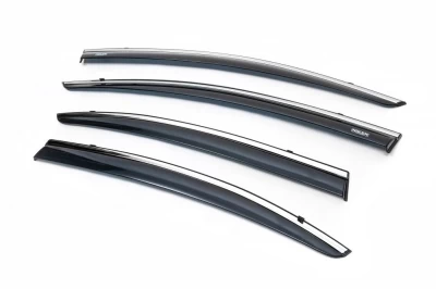 Owiewki szyb do (z chromowaną listwą) Honda Civic 9 Sedan 2012-2016 4 szt. Niken 047hd020201