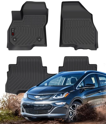 All-weather floor mats for Chevrolet Bolt EV 2017–2023 HAVOC™ Maximum Coverage