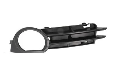 Kratka zderzaka lewa Audi A3 2008-2012, z otworem na światło przeciwmgielne, czarna, AVTM, 8P4807681, 181203911